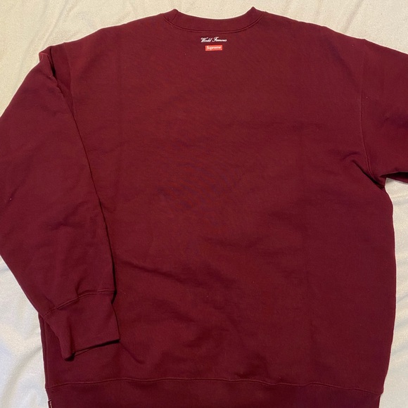 SOLD- off platform - Supreme Aerial Crewneck Burgundy - Picture 2 of 10